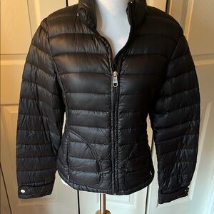 Calvin Klein Black Puffer Jacket with Quilted Design